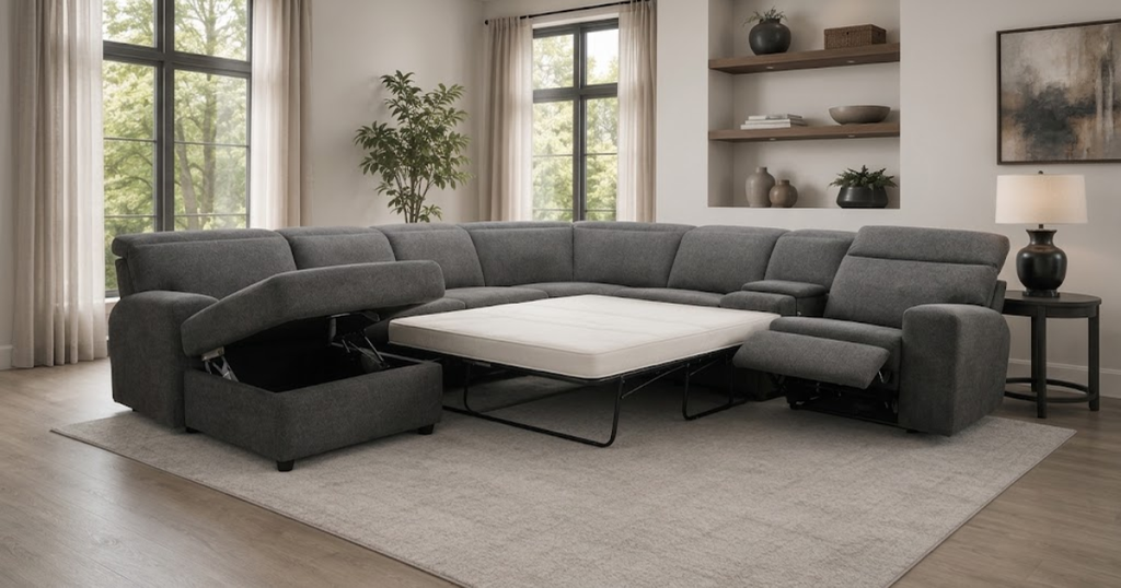 Lane Stallion Power Sleeper Sectional