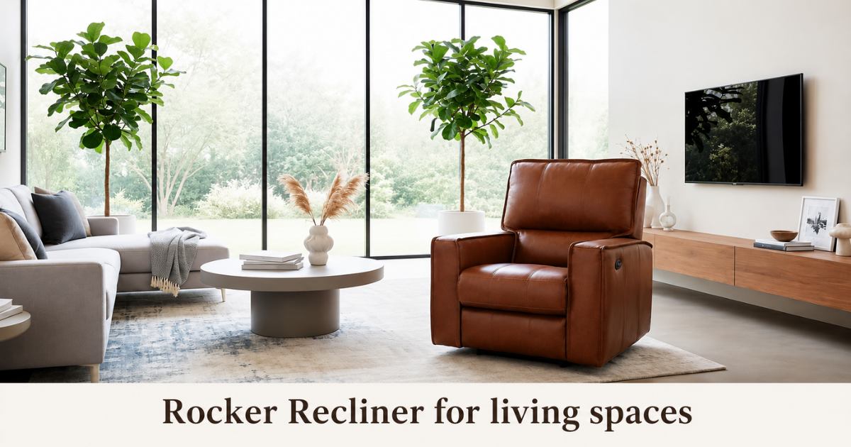 Rocker Recliner for living spaces