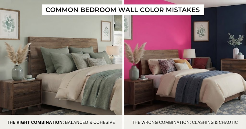 Common Bedroom Wall Color Mistakes
