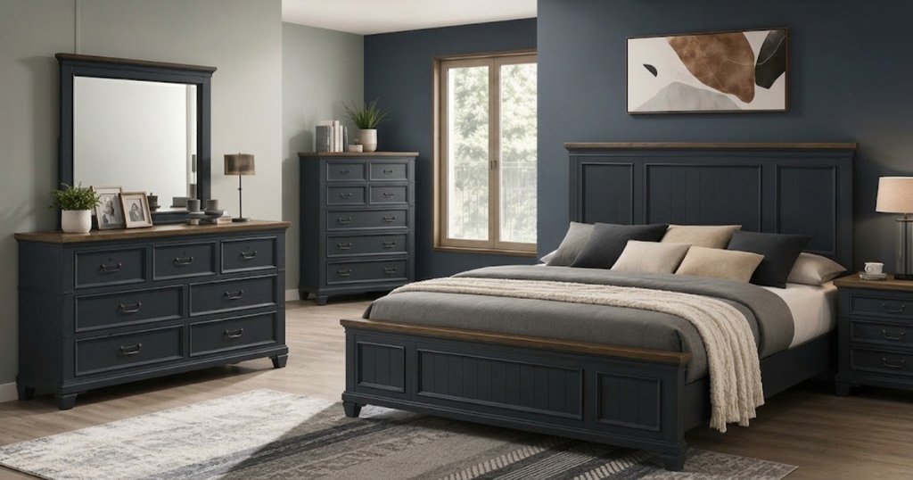 Two Color Combination for Bedroom Walls