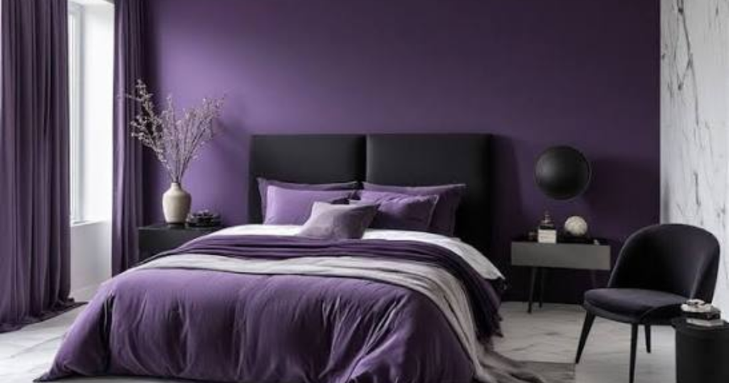 purple aesthetic rooms